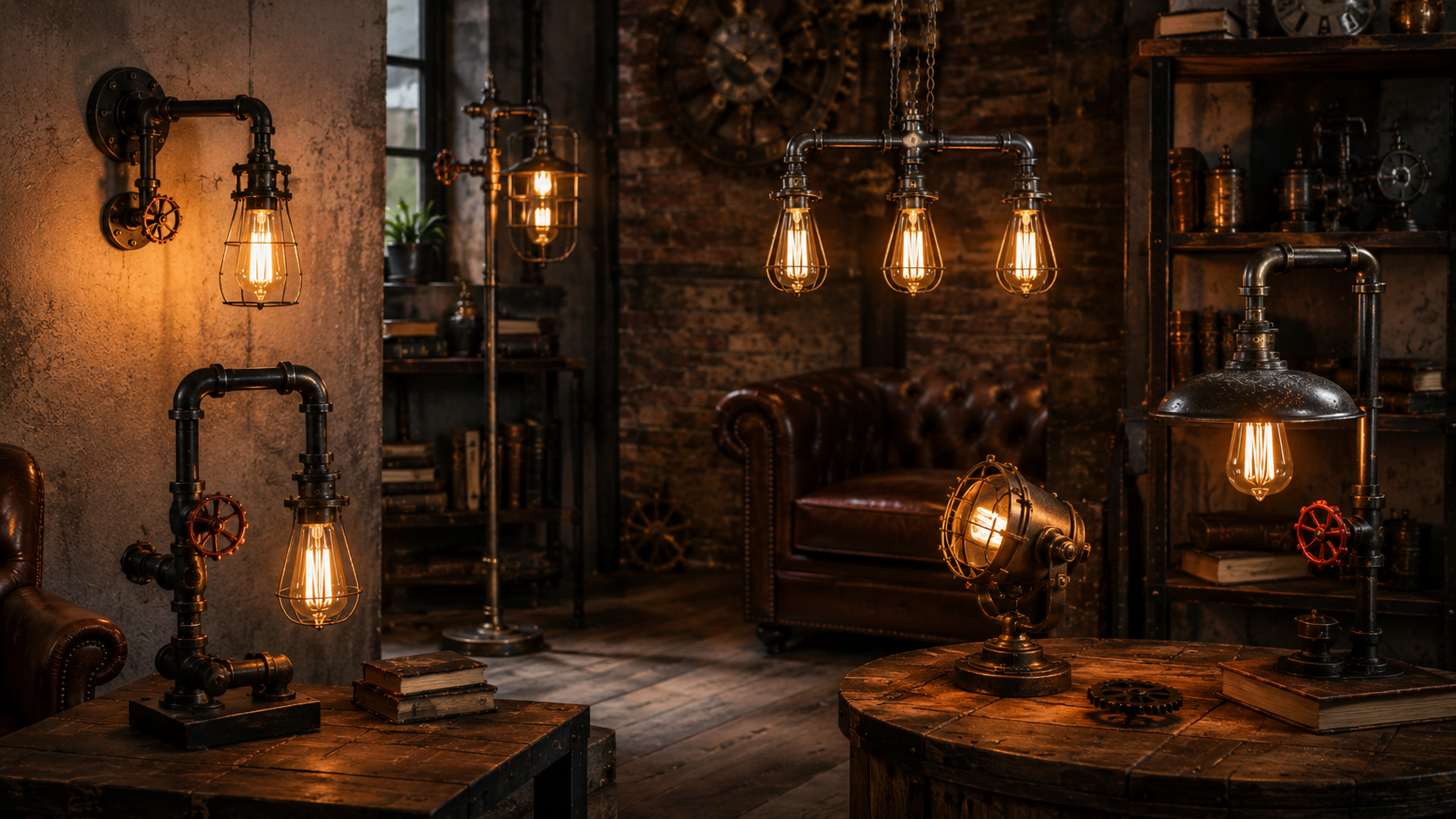 Steampunk Lampen
