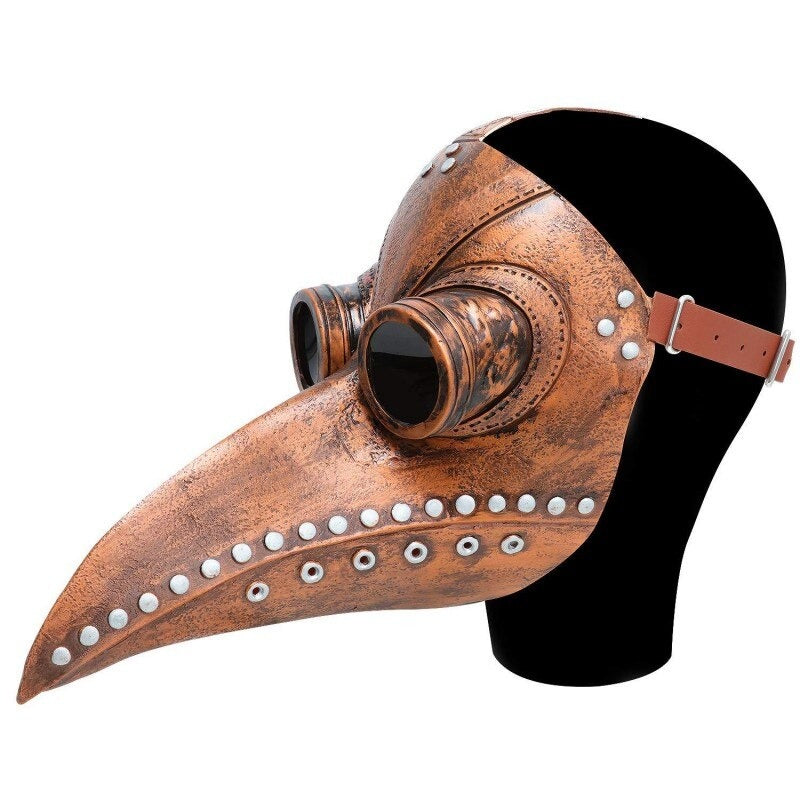 Braune Steampunk Pestmaske