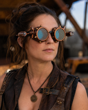 Cyberpunk Blaue Brille