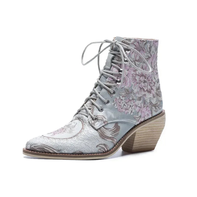 Florale Viktorianische Stiefel