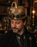 Goldener Steampunk Ingenieurhut