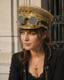 Goldener Steampunk Offiziershut