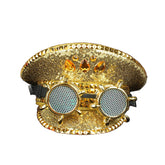 Goldener Steampunk Offiziershut