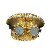 Goldener Steampunk Offiziershut