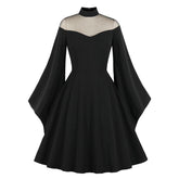 Goth Kleid mit Trompetenärmeln