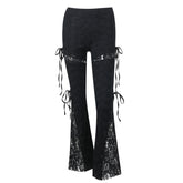 Gothic Dunkle Spitzenhose