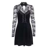 Gothic Kleid Langarm