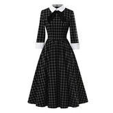 Gothic Kleid Schwarz Lang