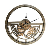 Grosse Industrielle Steampunk Wanduhr