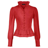 Viktorianischer Stehkragenbluse