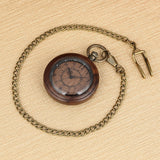 Steampunk Holz Taschenuhr
