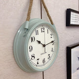 Vintage Wanduhr Grün