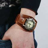 Steampunk Leder Armbanduhr