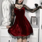 Gothic Kleid Rot