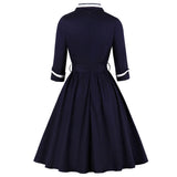 Viktorianisches Marineblau Kleid