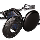 Steampunk Obsidian Taschenuhr