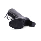 Steampunk Damenstiefel mit Blockabsatz