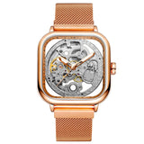 Steampunk Automatik Armbanduhr Stahl