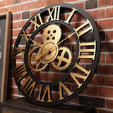 Steampunk Zahnrad Wanduhr