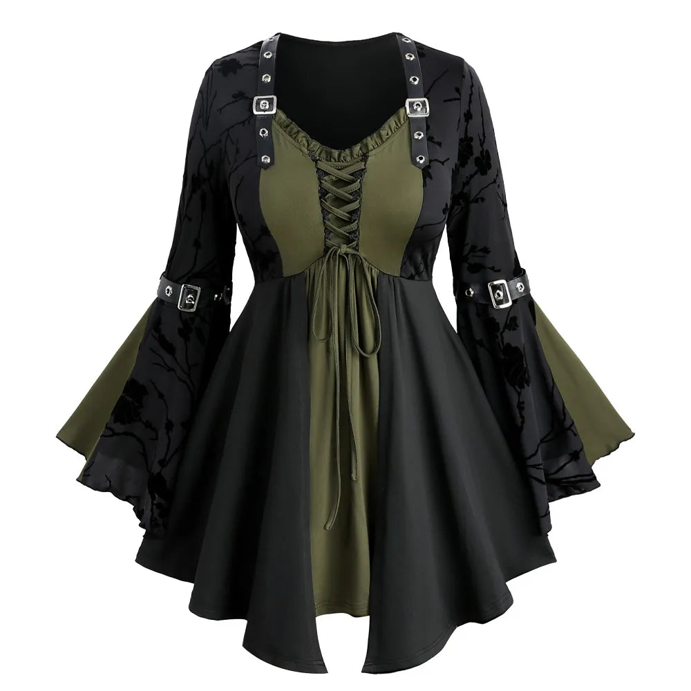 Kriegerin Steampunk Bluse