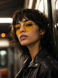 Retropunk Goldrahmen Sonnenbrille