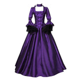 Steampunk Viktoria Satin Kleid