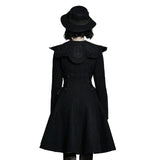 Steampunk Damenmantel Puffkragen