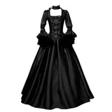 Steampunk Viktoria Satin Kleid