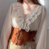 Steampunk Wildledergürtel