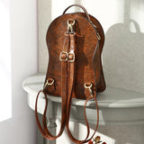 Retro Uhr Ledertasche