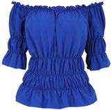 Viktorianische Schulterfreie Bluse