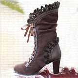 Steampunk Bühne Stiefel Damen