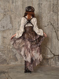 Asymmetrisches Steampunk Kleid