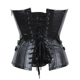 Schwarzes Gothic Steampunk Korsett