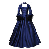Steampunk Viktoria Satin Kleid