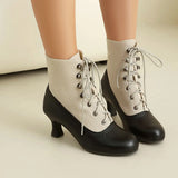 Steampunk Stiefel mit Chunky Absatz