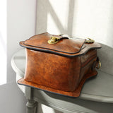 Retro Uhr Ledertasche