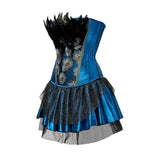 Steampunk Pfauen Korsett Kleid