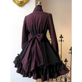 Gothic Mittelalter Bordeaux Kleid