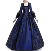 Blau Viktorianisches Zeitalter Kleid