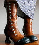 Viktorianische Steampunk Damenstiefel