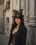 Steampunk Hut mit Katzenohren