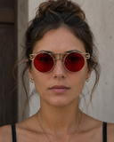 Steampunk Rundglas Doppelstegbrille