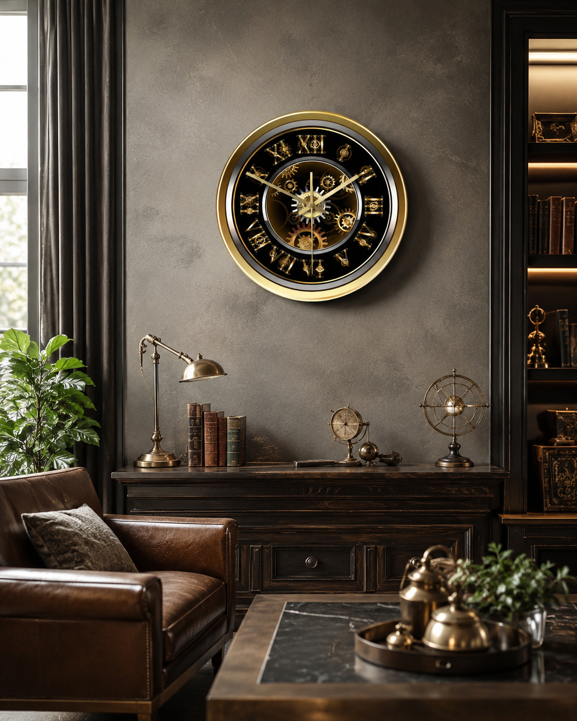 Steampunk Wanduhr Zwickel