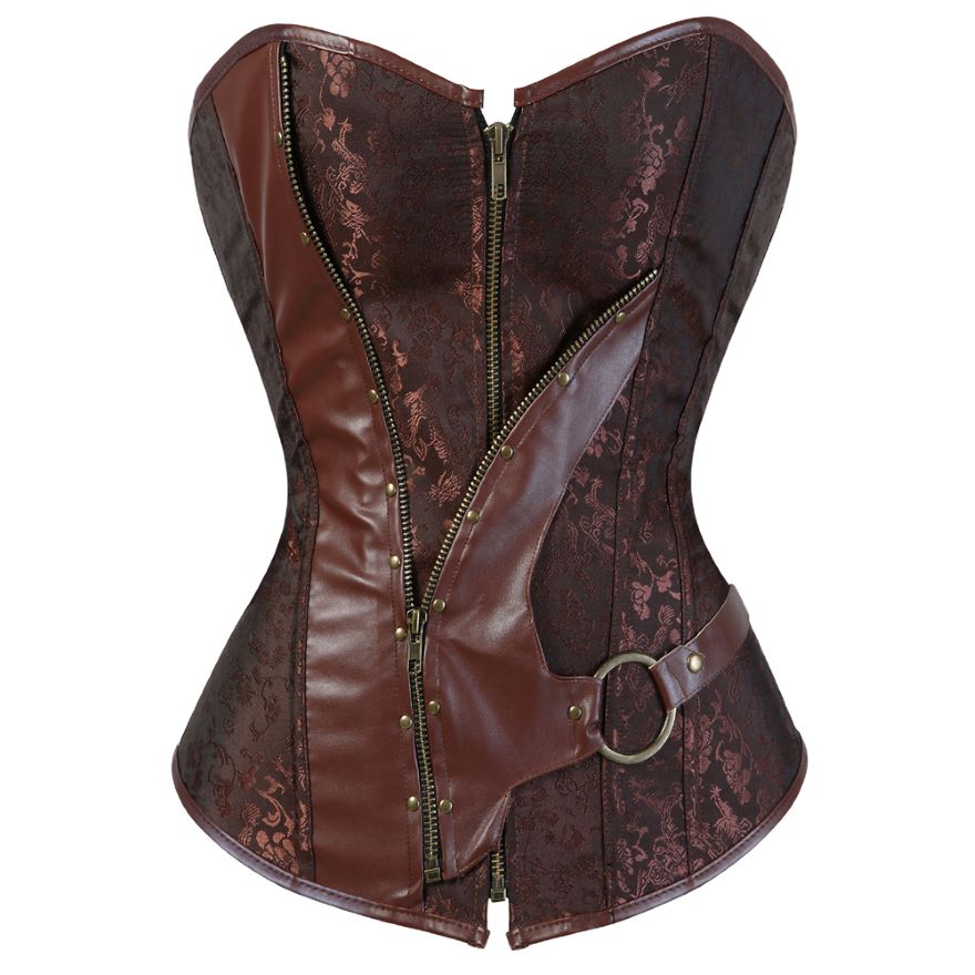 Steampunk Doppelschließung Korsett