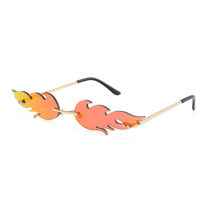 Steampunk Flammen Sonnenbrille