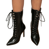 Steampunk High Heels Schnürstiefel