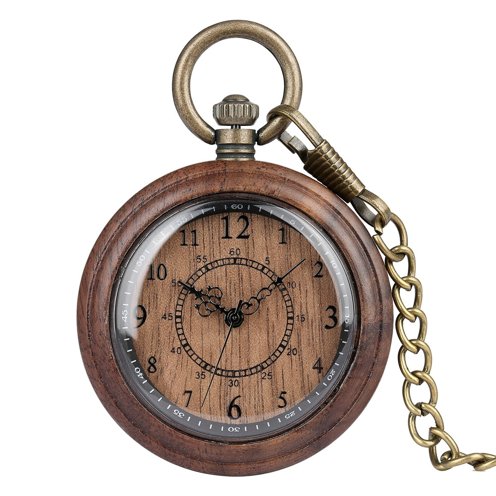 Steampunk Holz Taschenuhr