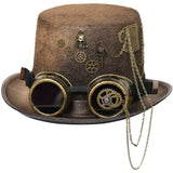 Steampunk Hut mit Totenkopf