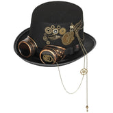Steampunk Hut mit Uhrwerkdekor